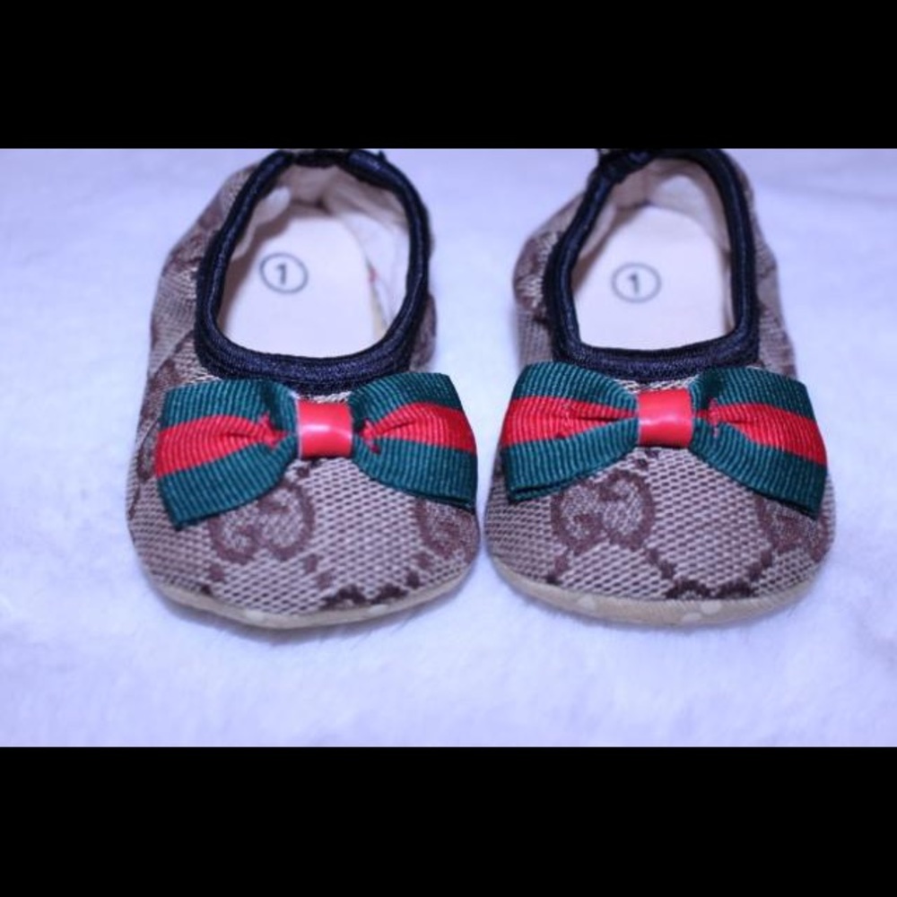 3 different Gucci style baby girl Shose